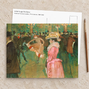 Carte Postale Toulouse-Lautrec - Au Moulin Rouge, la danse