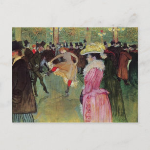 Carte Postale Toulouse-Lautrec, Au Rouge, La Danse