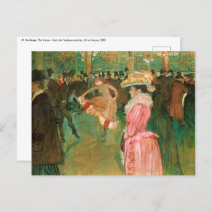 Carte Postale Toulouse-Lautrec - Au Rouge, La Danse