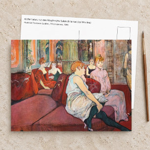 Carte Postale Toulouse-Lautrec - Au Salon, rue des Moulins