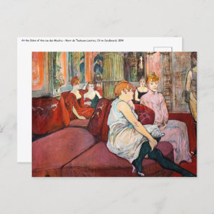 Carte Postale Toulouse-Lautrec - Au Salon, rue des Moulins