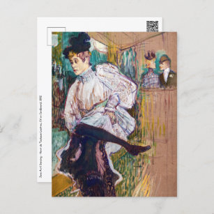Carte Postale Toulouse-Lautrec - Jane Avril Dancing