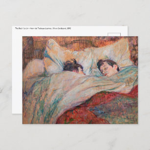 Carte Postale Toulouse-Lautrec - Le Lit