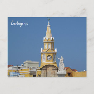 Carte Postale tour à horloge de carthagène