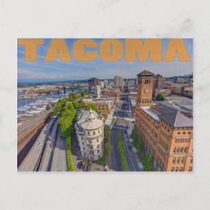 Carte postale Tour à horloge et un Pacifique