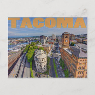 Carte postale Tour à horloge et un Pacifique