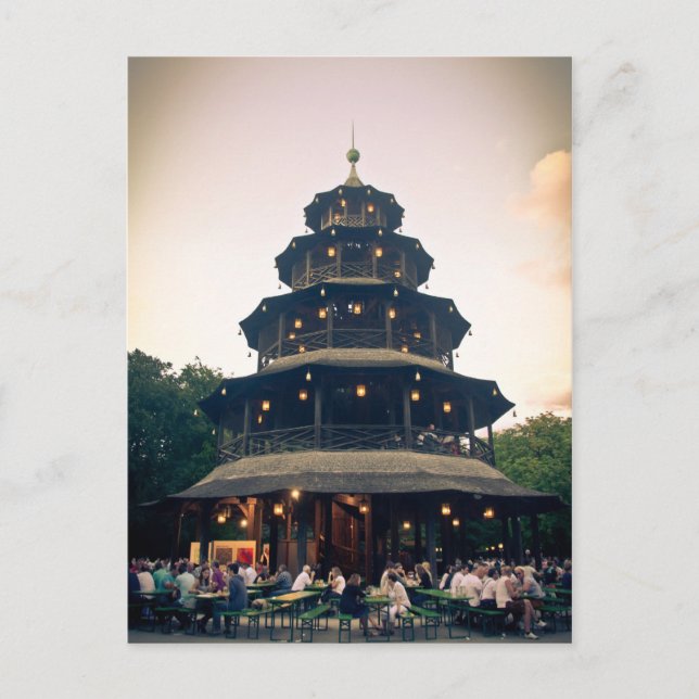 Carte Postale Tour anglaise de jardin, Munchen (Devant)
