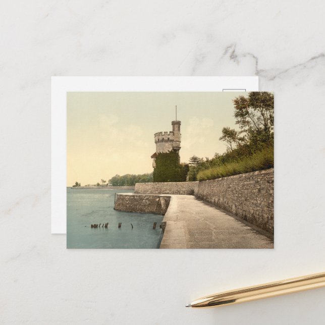 Carte Postale Tour Apley, Ryde, Île de Wight, Angleterre (Devant/Arrière en situation)