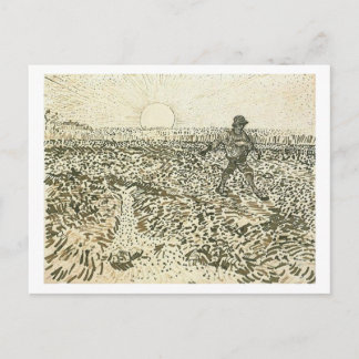 Carte Postale Tour avec réglage Soleil, Van Gogh Art