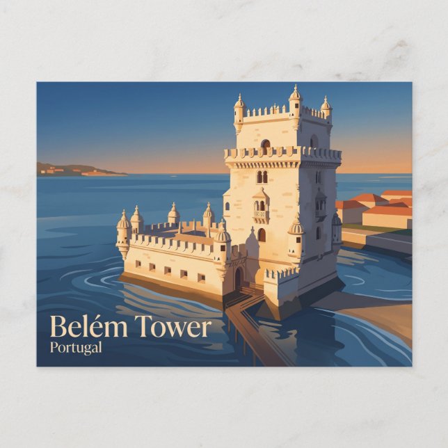 Carte Postale Tour Belem Portugal (Devant)