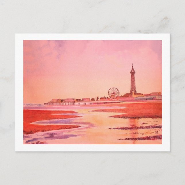 Carte Postale Tour Blackpool. (Devant)