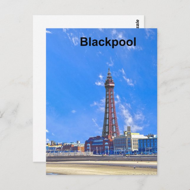 Carte Postale Tour Blackpool (Devant / Derrière)