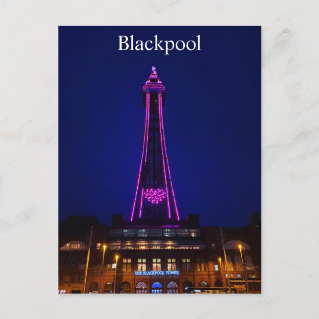 Carte Postale Tour Blackpool (Devant)