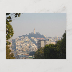 Carte Postale Tour Coit brumeuse, San Francisco, Californie