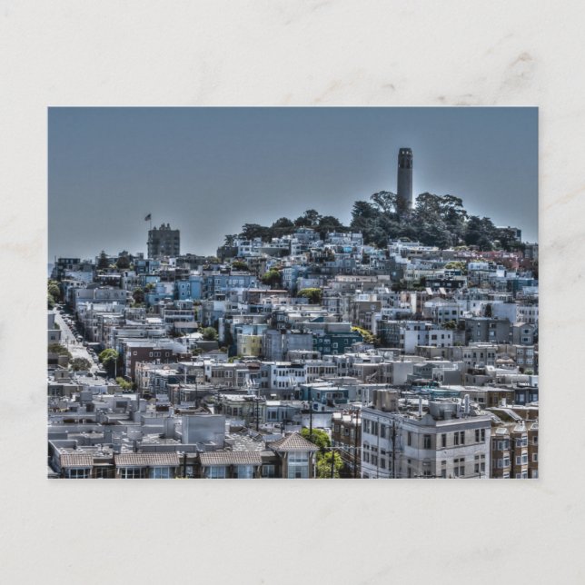 Carte Postale Tour Coit de San Francisco (Devant)