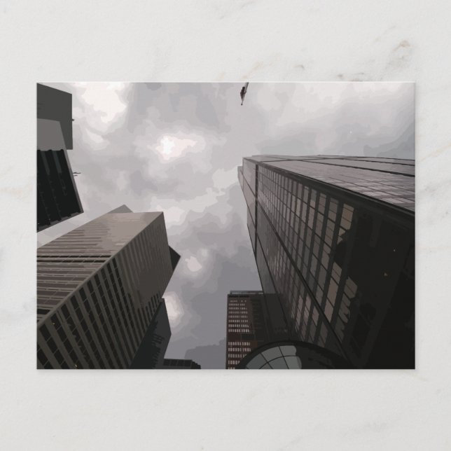 Carte Postale Tour dans la ville. (Devant)