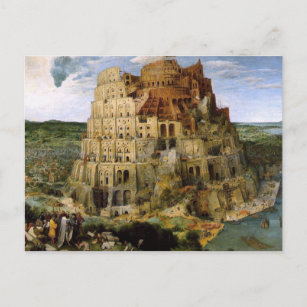 Carte Postale Tour de Babel - 1563