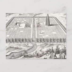 Carte Postale Tour de Babel, Jardins suspendus de Babylone Vinta