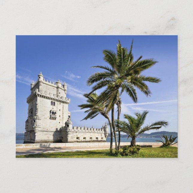 Carte Postale Tour de Belém, Lisbonne, Portugal (Devant)