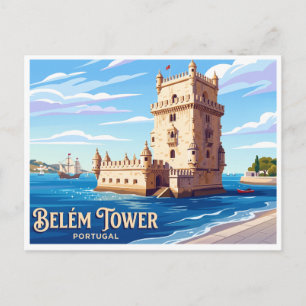 Carte Postale Tour de Belém Lisbonne Portugal