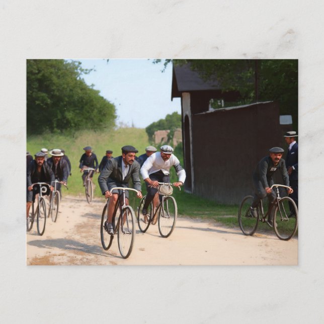 Carte Postale Tour de France 1903 Première Course Couleur Redux (Devant)