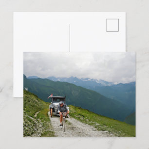 Carte Postale Tour de France 1925 Coureur inconnu Col d'Aubisque