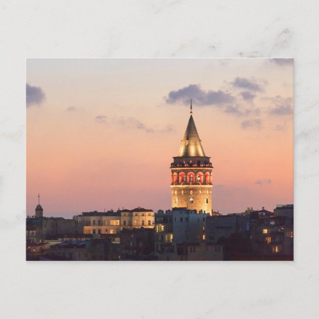 Carte Postale Tour de Galata, Istanbul (Devant)