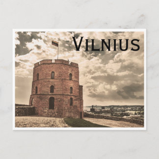 Carte Postale tour de Gediminas de Vilnius