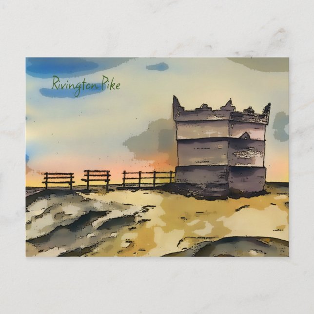 Carte Postale Tour de guet Rivington Pike (Devant)