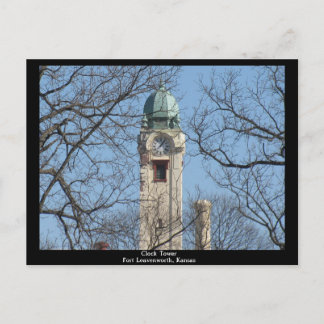 Carte Postale Tour de l'horloge Fort Leavenworth, Kansas