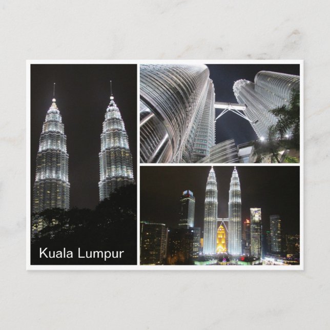 Carte Postale tour de petronas triple (Devant)