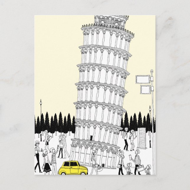 Carte Postale Tour de Pise (Devant)