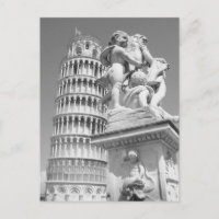 Tour de Pise en noir et blanc Italie