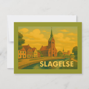 Carte Postale Tour de Slagelse Danemark