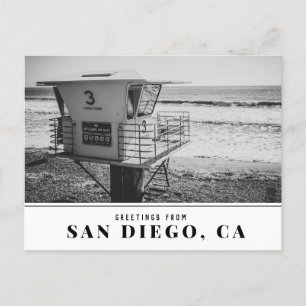 Carte Postale Tour de surveillance à Torrey Pines Beach San Dieg