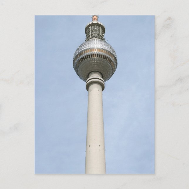 Carte Postale Tour de télévision de Berlin (Devant)