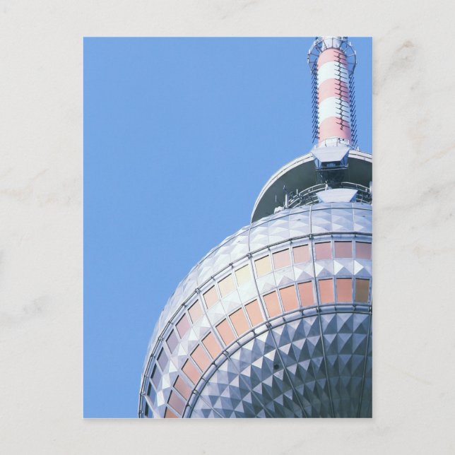 Carte Postale Tour de télévision de Berlin (Devant)