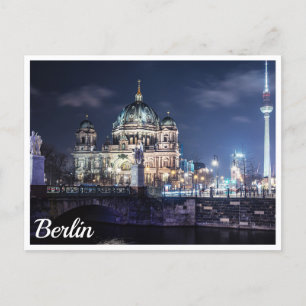 Carte Postale Tour de télévision et Cathédrale de Berlin à Berli