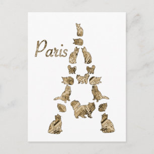Carte Postale Tour des Chats de Paris