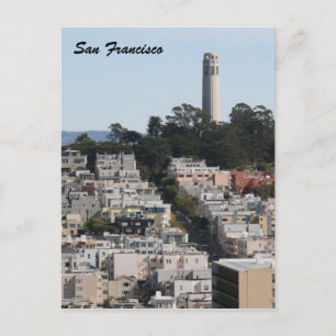 Carte Postale tour des rues san fran