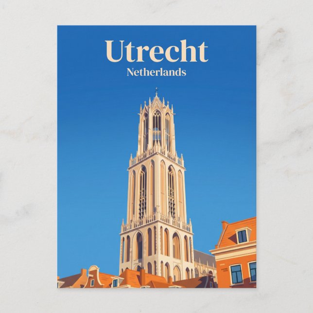 Carte Postale Tour Dom Pays-Bas (Devant)
