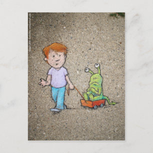 Carte Postale tour du chariot des sluggo