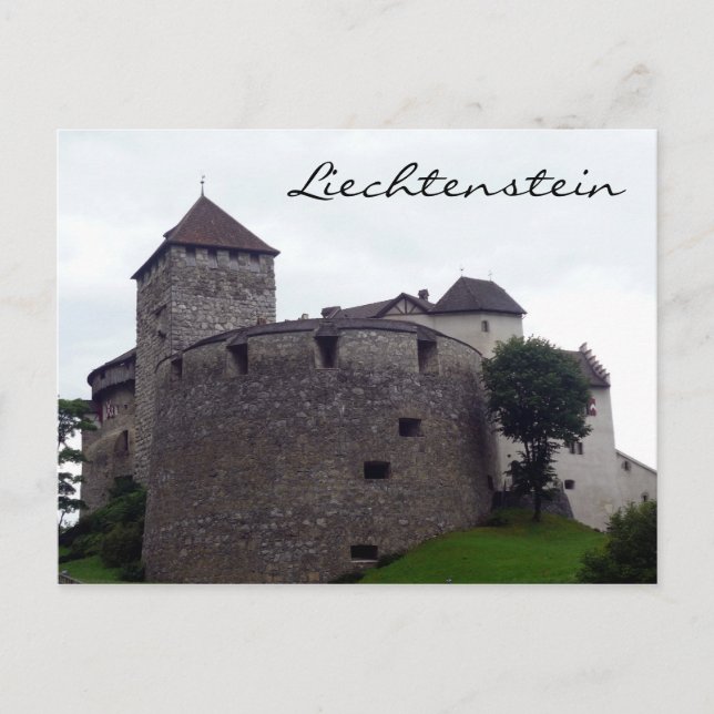 Carte Postale tour du château de vaduz (Devant)