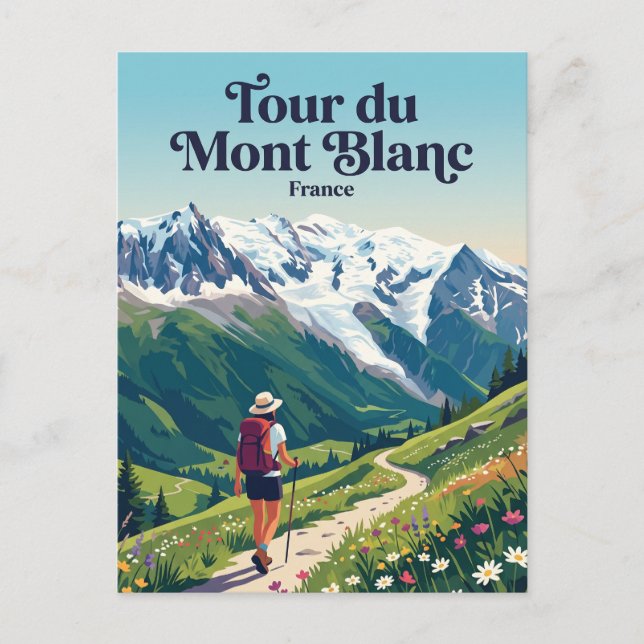 Carte Postale Tour du Mont Blanc France (Devant)