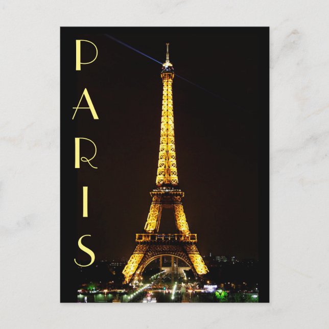 Carte Postale Tour Eiffel (Devant)