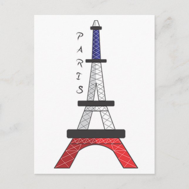 Carte Postale Tour Eiffel (Devant)