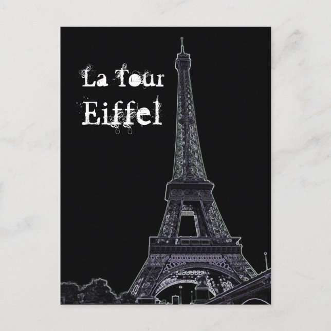 Carte postale Tour Eiffel (Devant)