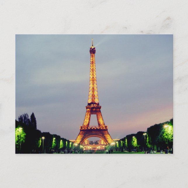 Carte postale Tour Eiffel (Devant)