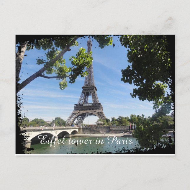 carte postale tour eiffel (Devant)