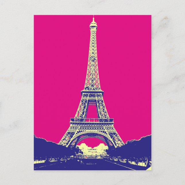 Carte Postale Tour Eiffel 2 (Devant)